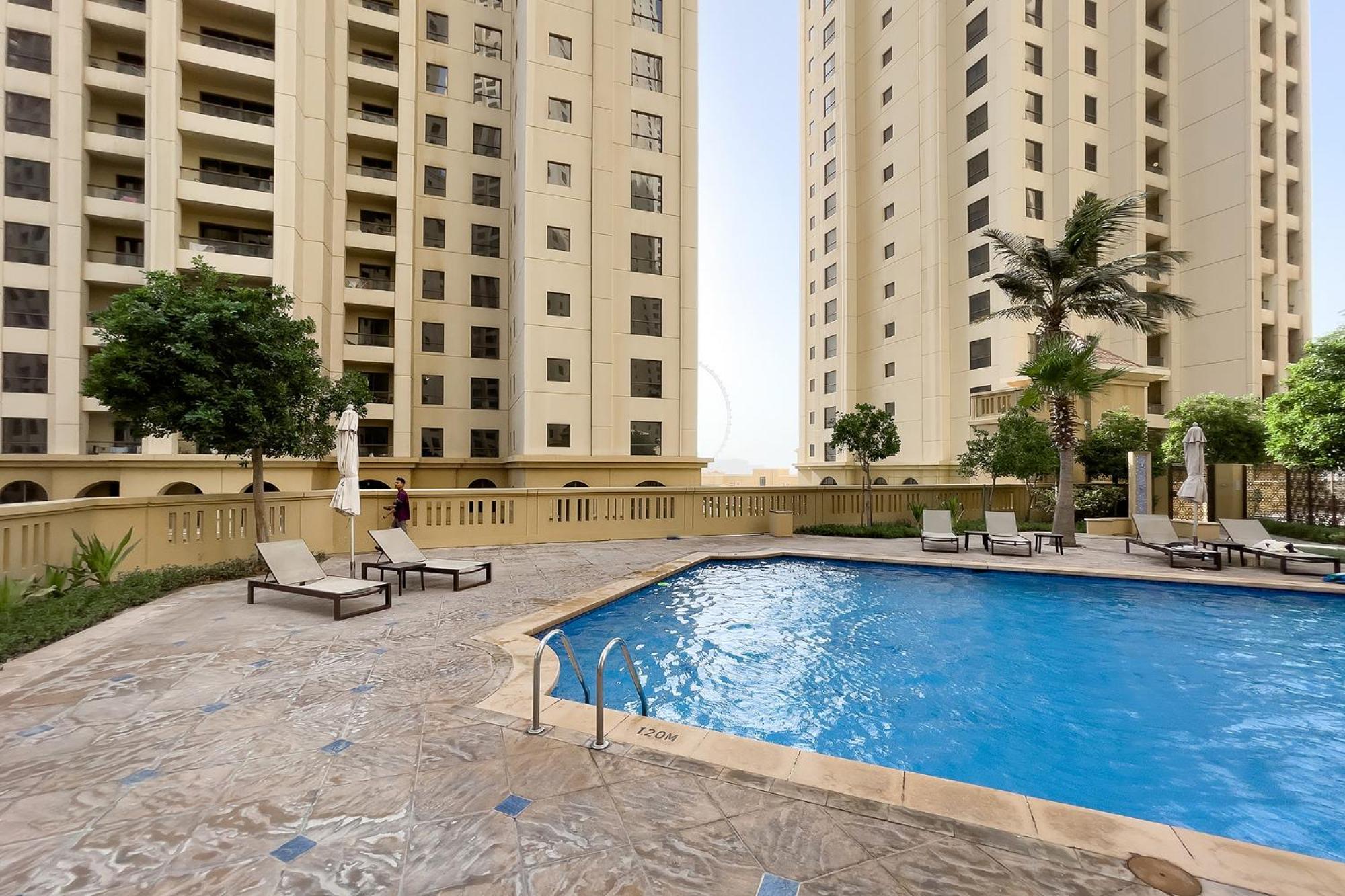 Premium 2Bdr Apartment See View Bahar 4 Jbr Dubai Luaran gambar